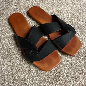 Indigo Rd. Black Twist Sandals Size 9